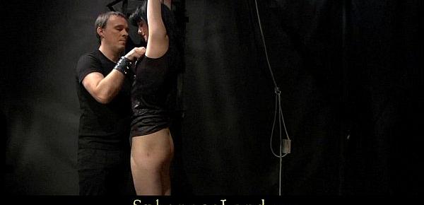  Hardcore slave is harsh spanked and mouth fucked